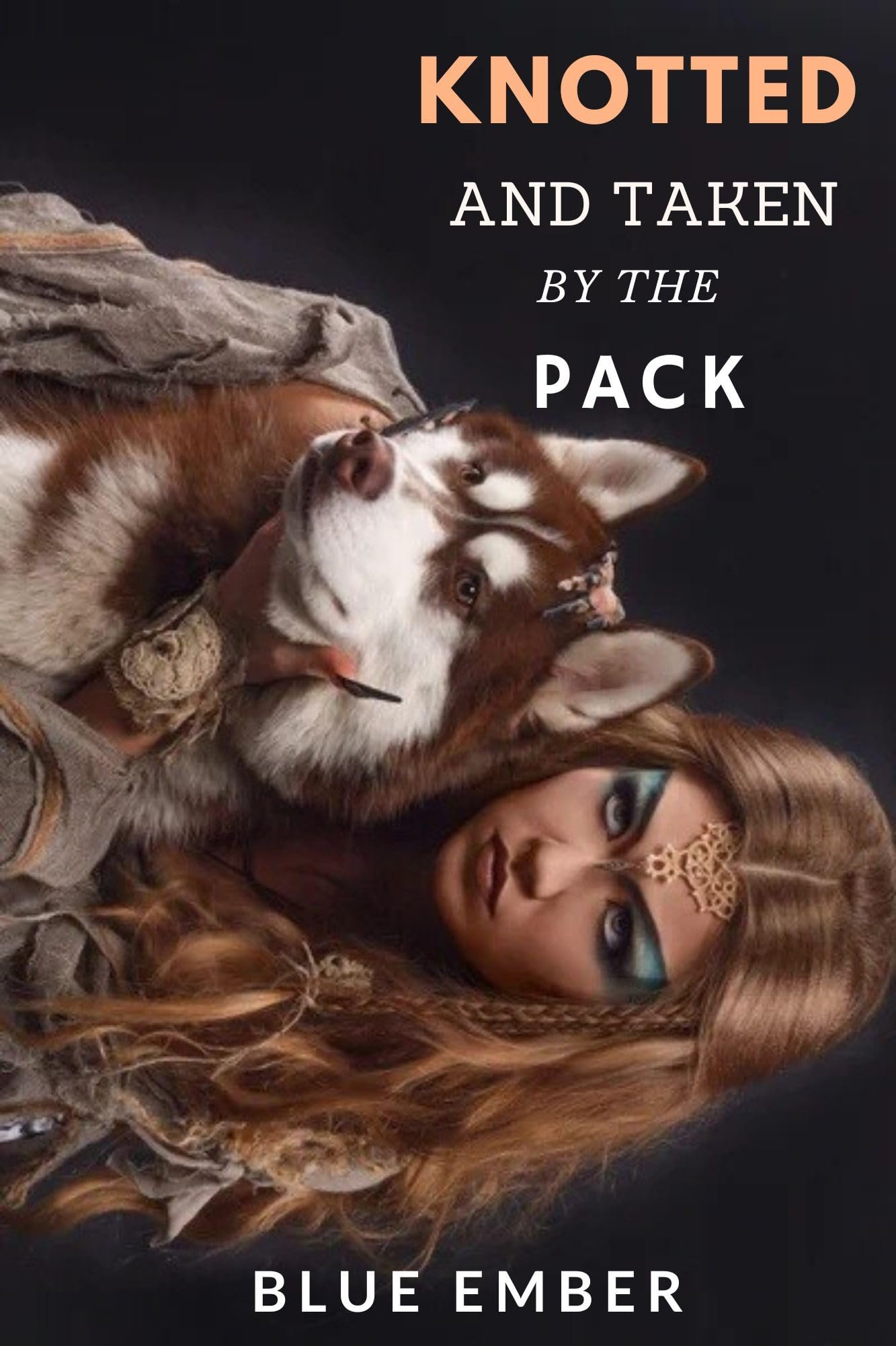 Knotted and Taken By The Pack: Wolf Shifter Knotted Omega Alpha Beta Reverse Harem Werewolf Erotica Short Stories (Knotted By Werewolves Book 1) Cover